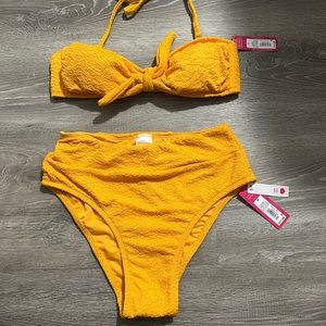 High waisted swim suit